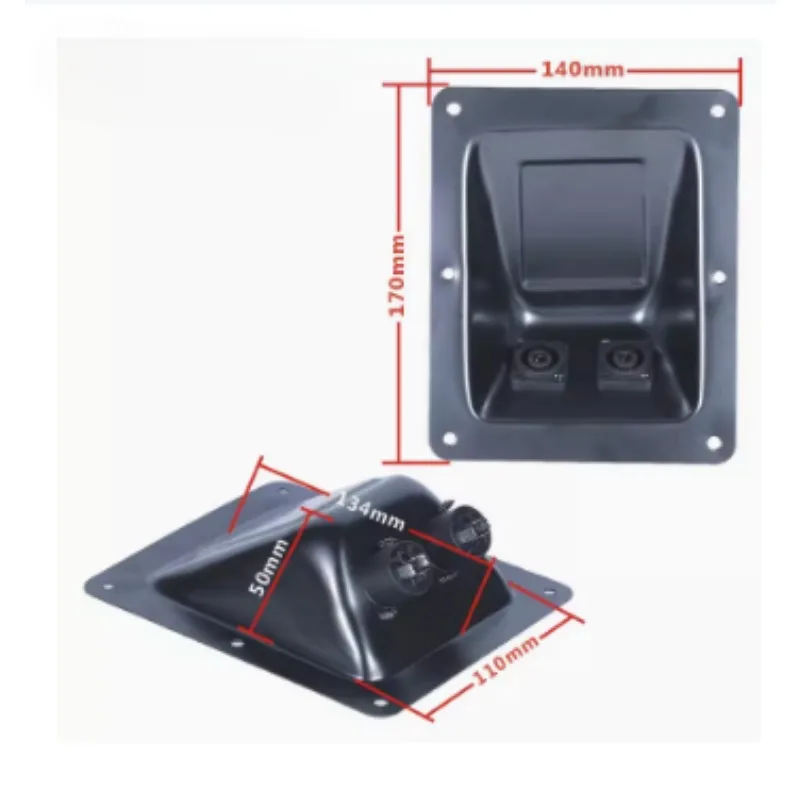 1PC Speaker Terminal Double NL4 SpeakOn Socket Input Plate 165*100 For Professional Speaker Line Array Audio Home Theater System