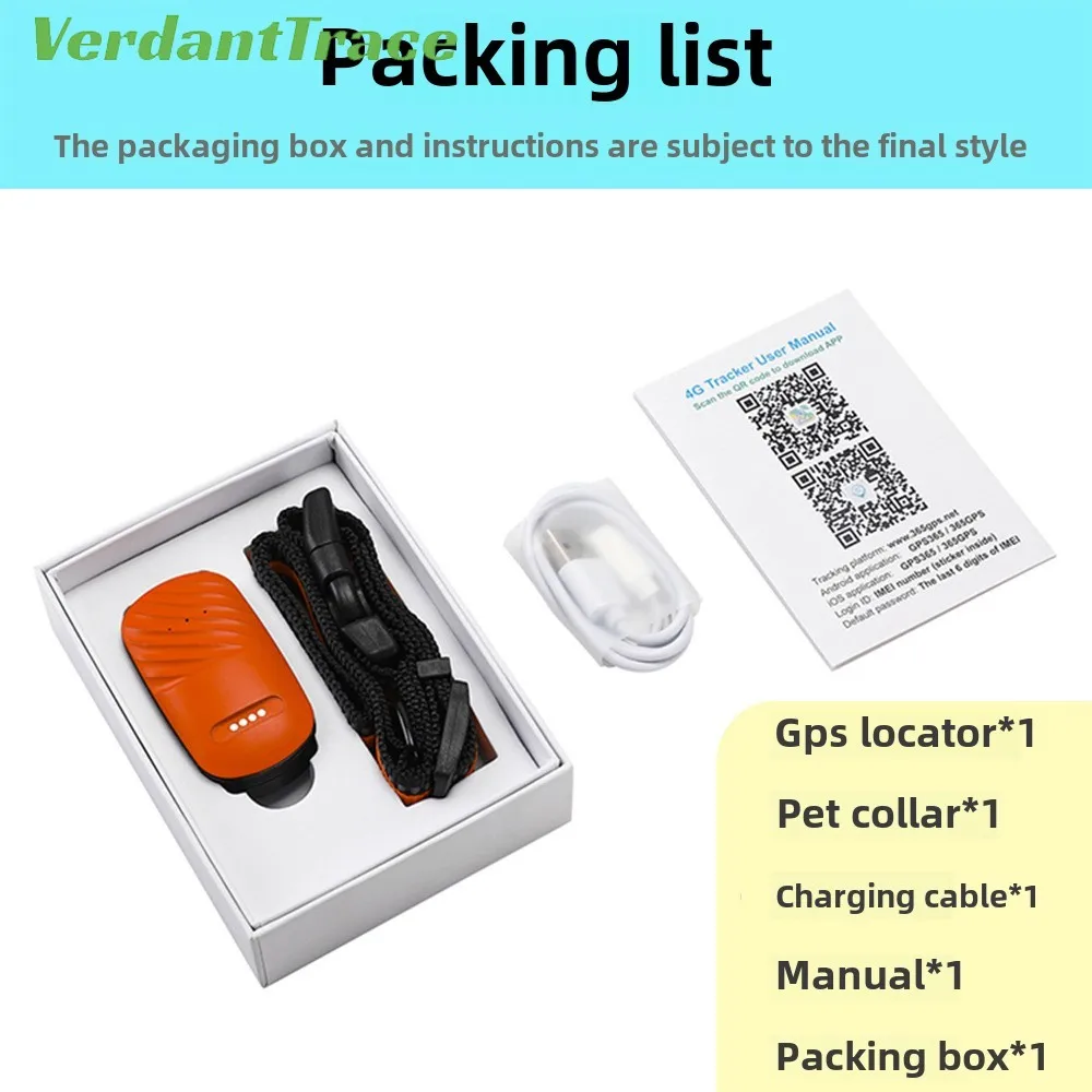 4G GPS Pet Tracker Waterproof Anti-Loss Collar Device for Dogs Cats Sheep Real-Time Location & Activity Monitor Farm Home Use