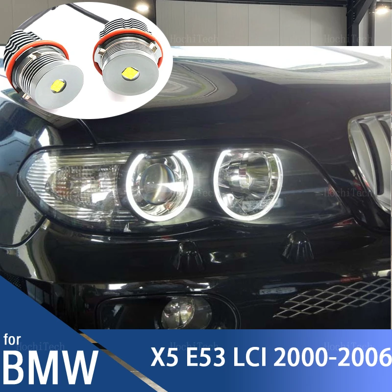 

120W LED Angel Eyes Bulbs Car Marker Headlights Lamps for BMW X5 series E53 3.0i 4.4i 4.6is 4.8is m54 M62 N62 2000-2006