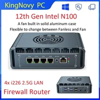 Topton Intel 12th Gen Mini PC N100 4x i226 2.5G LAN Firewall Computer Celeron N5105 J4125 PVE pfSense desktop Aluminum with Fan 2