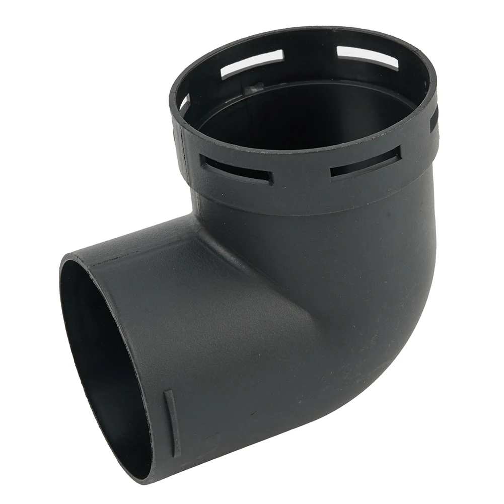 

1pc Air Ducting Pipe Elbow Outle 3.54"X2.48"X3.54" Black Car Connector Heater Plastic Warm Practical Durable