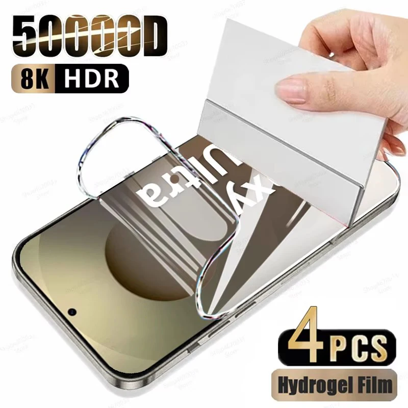 Protecteur d'écran pour Samsung Galaxy S26, S25, S24, S23, S22, S21, S20, Ultra Plus, FE Edge, Note 20, accessoires de téléphone, 4 pièces