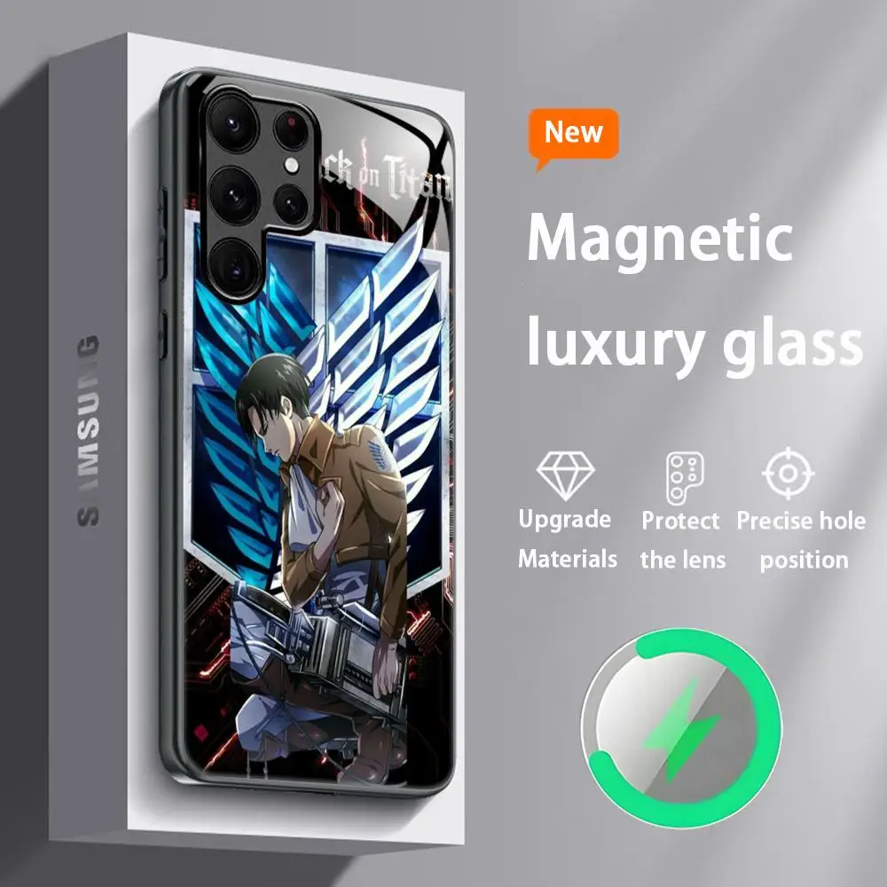 Attack on Titan Levi Magnetic Glass Phone Case