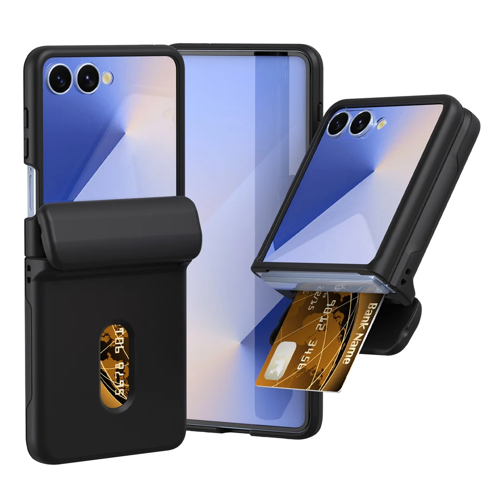 Premium Wallet Case with Card Holder & Hinge Protection