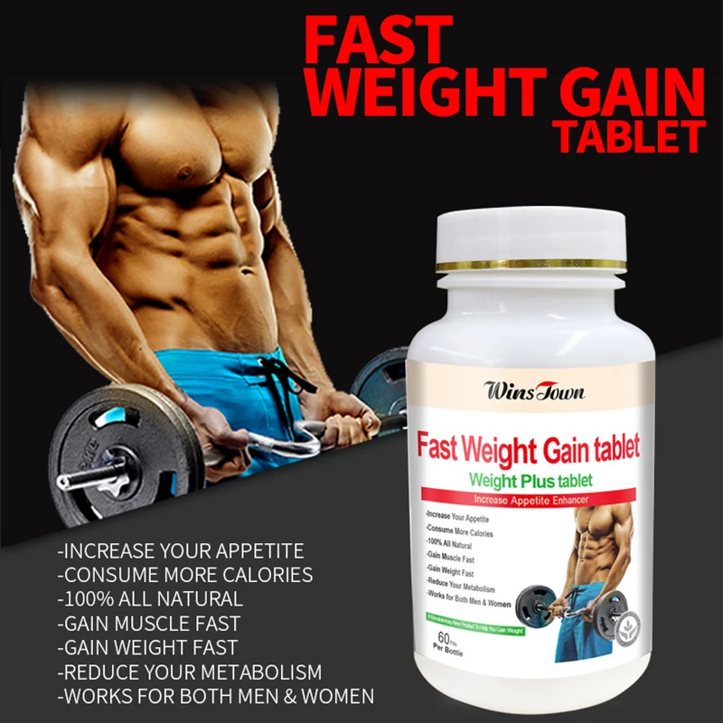2 Bottle Weight Gain Tablets Increase Satiety Prevent Fat Synthesis Promote Metabolism Accelerate Fat Decomposition weight loss pills