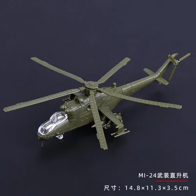 4D 27Styles 1:144 Fighter Assembly Model Plastic Gule Free Plane Armed Helicopter Reconnaissance Aircraft Bomber Model Toy - MI-24