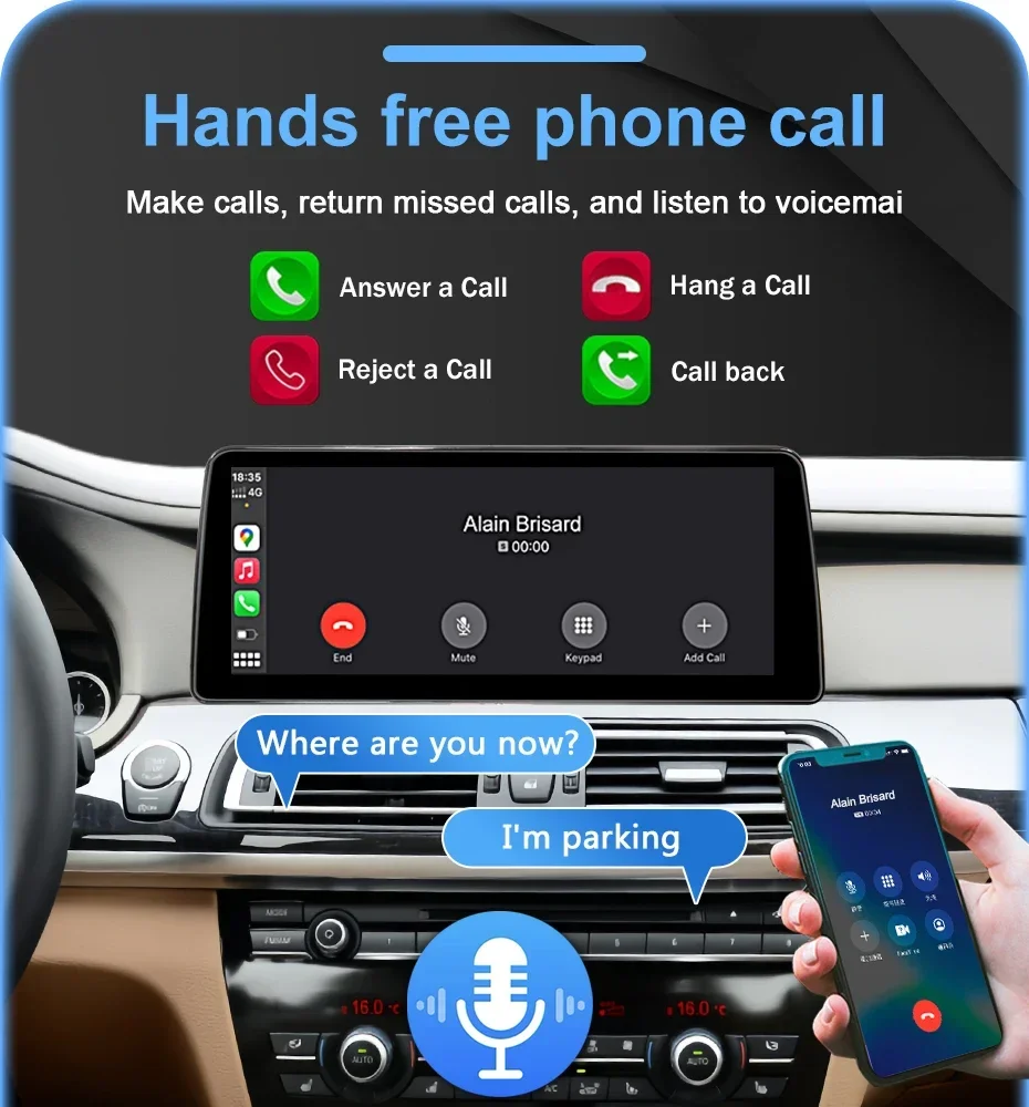 1920*720P Wireless Carplay Android Auto Autoradio Linux 12,5'' Bildschirm für BMW 5er F07 GT 2011-2018 CIC NBT Stereo GPS Multimedia-Player – Detail 14