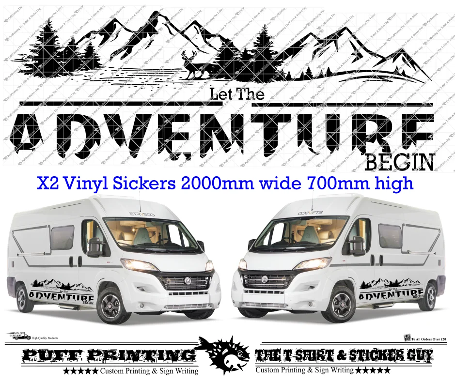 

Mountains Truck vinyl stickers graphics car side decals fun Camper off road van