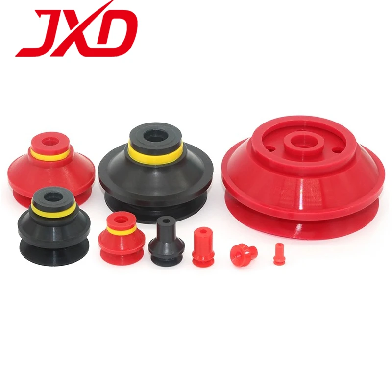 JXD PIAB пульсация, Вакуумная присоска, B10-2 B20 B15-2 B40 B50, красная двухслойная промышленная Вакуумная присоска