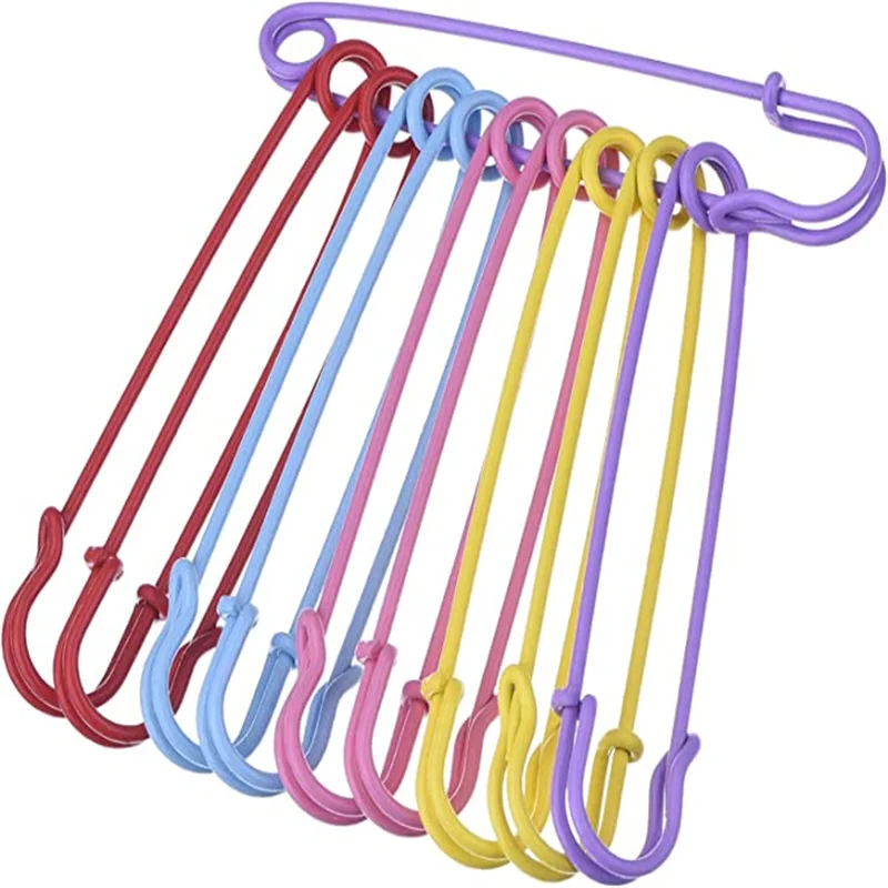 

10Pcs Iron Safety Extra Large Big Heavy Pins Blank Brooch Base Fastener Tools For DIY Color Jewellery Craft Making Accessories