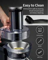 Presse-agrumes centrifuge 1300W, avec bouche large de 3.2 pouces, réglage à 2 vitesses, facile à nettoyer, extracteur de fruits et légumes 6