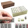 Portable Travel Chinese Mahjong Game Set With 144 Sheets Classic Tiles Chinese Mahjong Game Set For Travel Party Boys And Girls 1