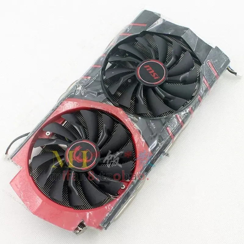 

Бесплатная доставка, игровой вентилятор MSI GTX 980Ti, шаг 58*58 мм, 6 тепловых труб, двойной вентилятор, 4-контактный радиатор графической карты
