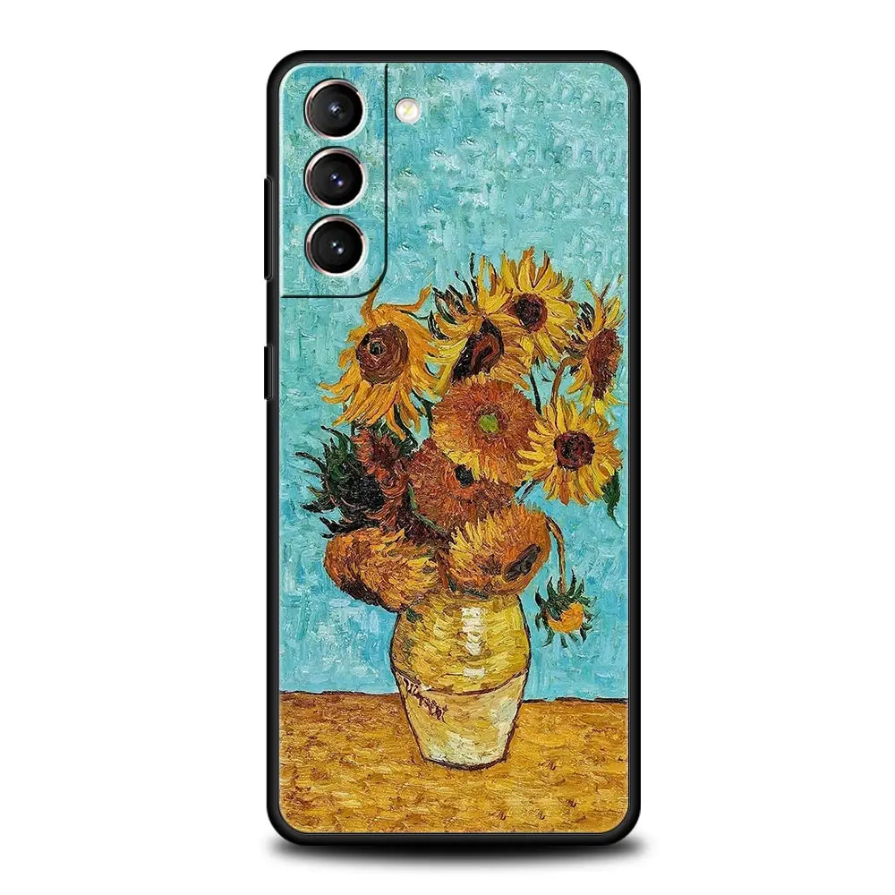Van Gogh Sunflowers and Starry Night Art Phone Case