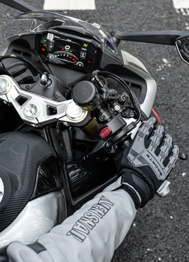 ROCKBROS Winter Warme Radfahren Handschuhe Stoßfest SBR Verdickte Pad Fahrrad Handschuhe Taktische Sport MTB Straße Voll Finger Fahrrad Handschuhe – Detail 18