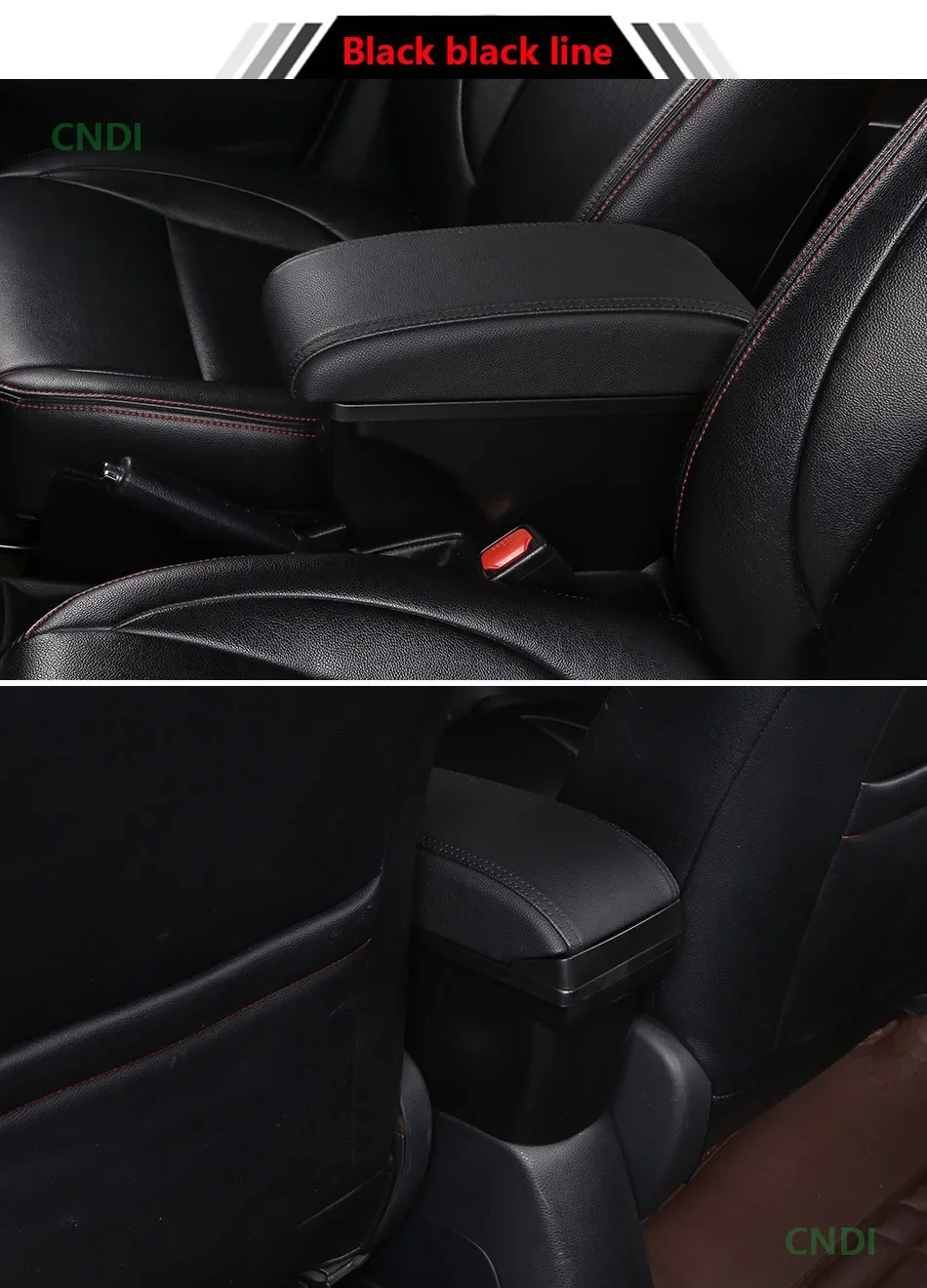 Für Honda City Armlehnenbox für Honda New City Auto-Armlehne Erhöhte Doppelschicht-Aufbewahrungsbox Nachrüst-Autozubehör mit USB – Detail 12