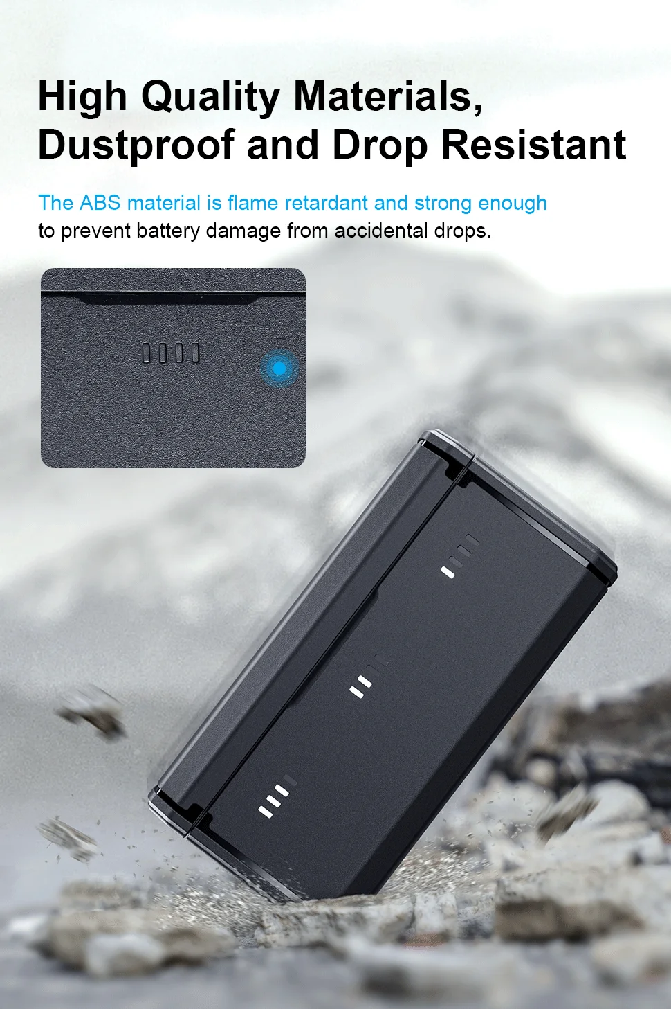 TELESIN Portable Battery Charger Fast Charging for Hero12 Battery Hero 12 11 1
