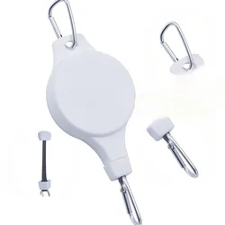 Adjustable Retractable Plant Pulley for Heavy Duty Hanging Flower Baskets (White climbingbuckle)