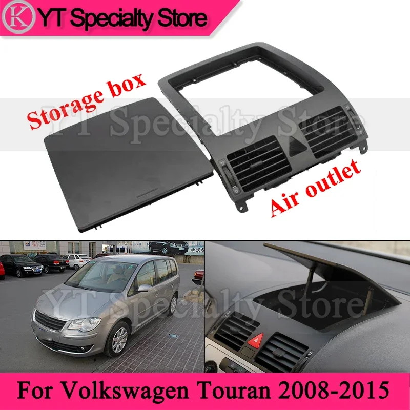 Kamshing Instrument Center Air Condition Outlet Storage Box For Volkswagen Touran 2008-2015 AC Vent Glove Box