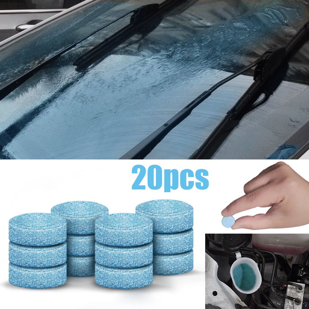 Solid Cleaner Car Windscreen Cleaner Effervescent Tablet Auto Wiper Glass Solid Cleaning Concentrated Tablets Detergent