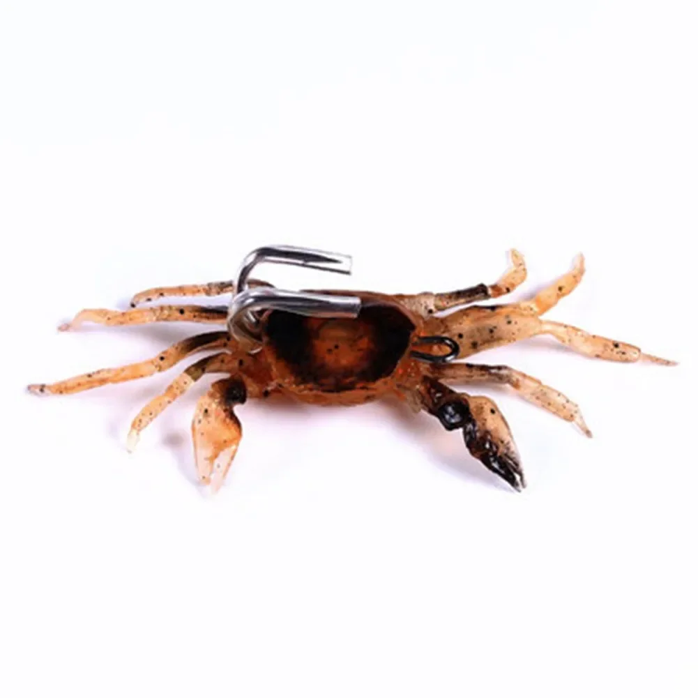 Artificial Crab Baits Crab Soft Bait 1/2/3/4/5/6# 3D Simulation Soft Lures Outdoor For Fishing
