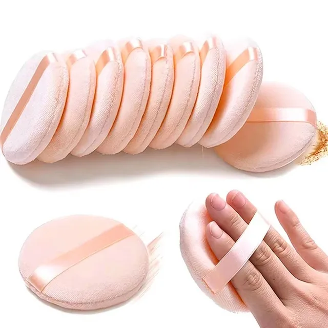 Borla de maquillaje de terciopelo suave (Pack 1-40 unidades)
