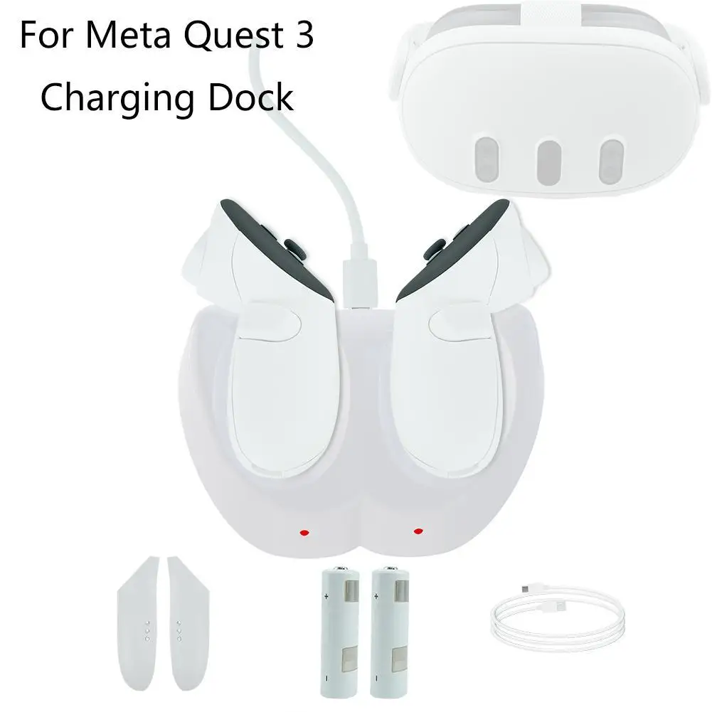 

Зарядный адаптер для шлема Oculus Quest 3, базовая зарядная станция для быстрой зарядки шлема для Meta Quest 3, аксессуары, подставка для хранения