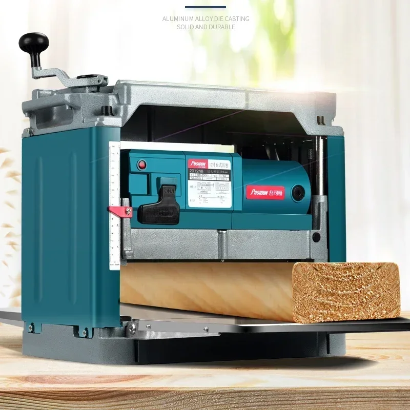 1850W 220V  Electric Planer Woodworking Power Tool Home Single-Sided Fully Automatic Desktop Machinery Wood Planer 2