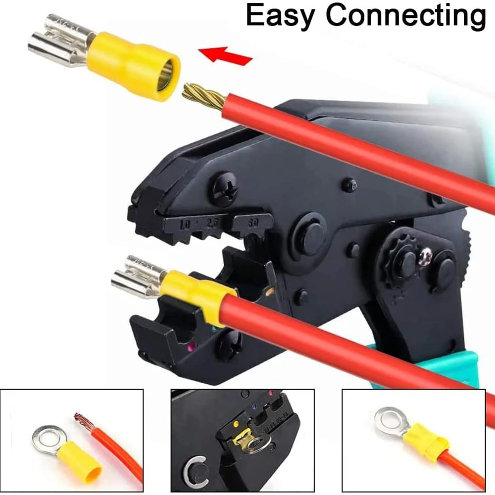 절연 터미널 커넥터 와이어, 케이블, 링, 헤어 클립 및 스페이드 러그 키트, PVC 포장용 구리 터미널 커넥터, 480 개