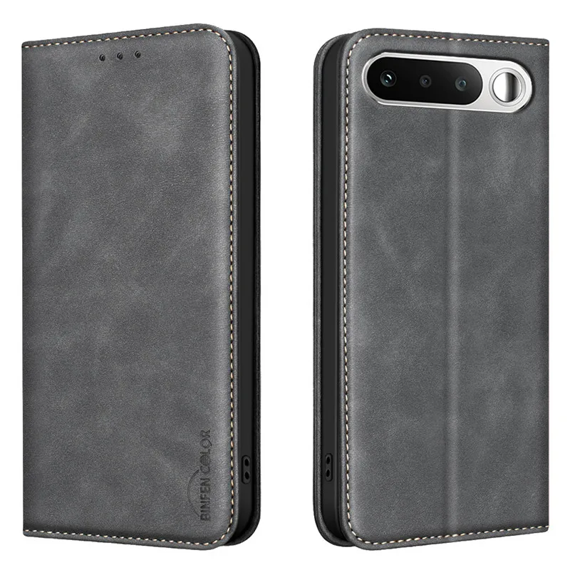 Luxury Magnetic Flip Leather Wallet Phone Case with Anti-Theft Design