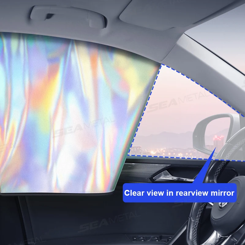 Magnetic Car Window Curtains UV Reflective Sun Shade