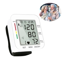 Blood Pressure Monitor Digital Wrist Blood Pressure Machine Automatic Cuff BP Detector 2x99 Readings Memory Large Display Voice 1