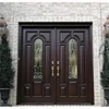 American Wooden Entrance Style Models Mahogany  Double Solid Wood Main Entrance Exterior Entry Front Doors 2