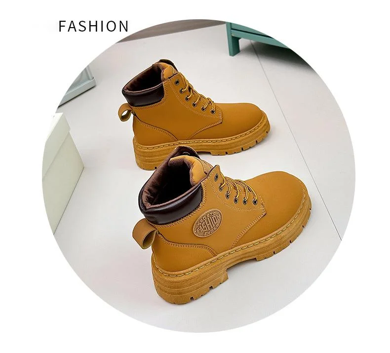 Stivaletti donna retro con suola spessa comodi ed eleganti_voghion.com