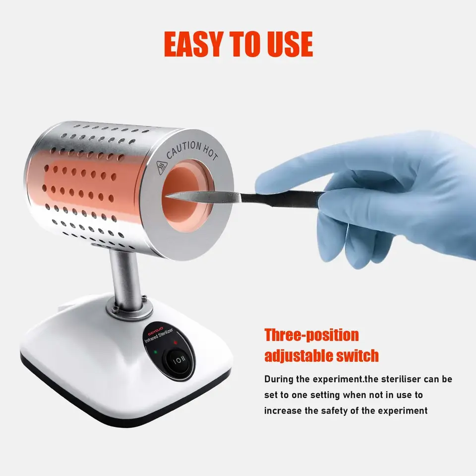 Lab Tool Sterilizer Lab Infrared Sterilizer - 2 Temp Settings (400°C ...