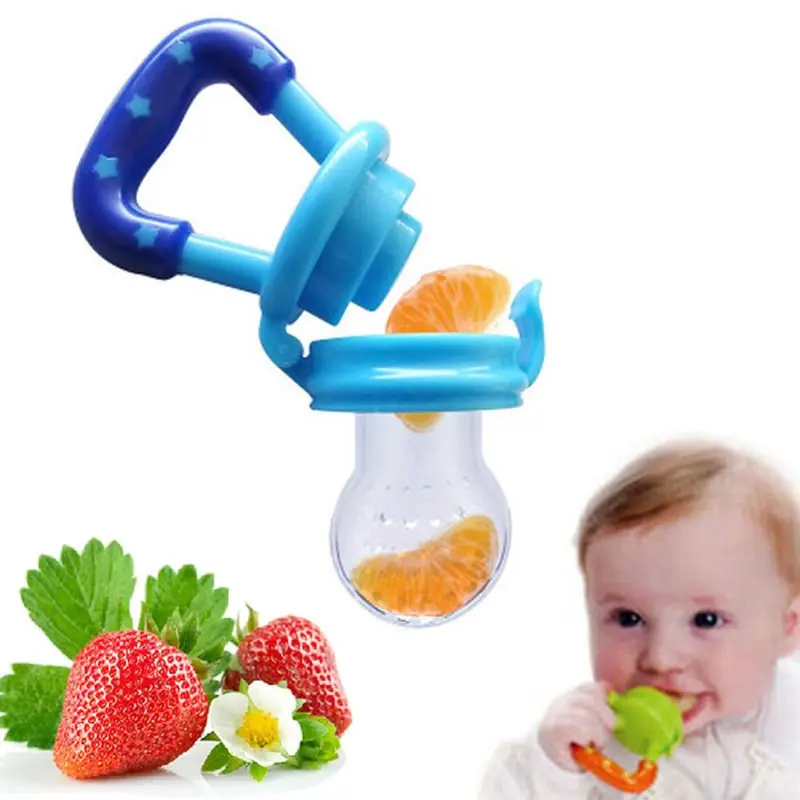 

1Pcs S/M/L Baby Pacifier Infant Nipple Soother Toddler Kids Pacifier Feeder for Fruits Food Baby Feeding Nimbler Pacifier