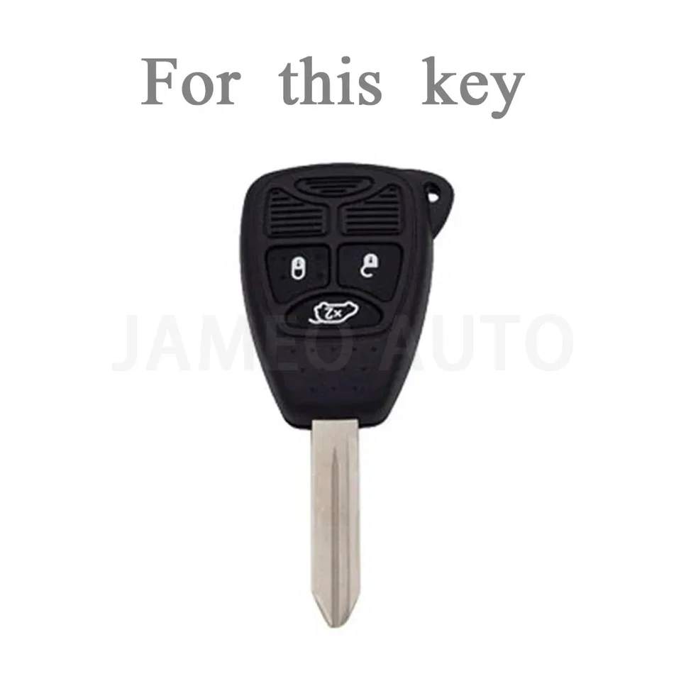 Funda Para Llave De Coche, Carcasa Fob Para Jeep Compass Patriot Liberty Grand Cherokee Chrysler 300 PT Dodge JCUV Caliber Nitro Renegade Wrangler