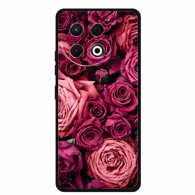 Black Silicone Soft Phone Case - Protective Back Cover