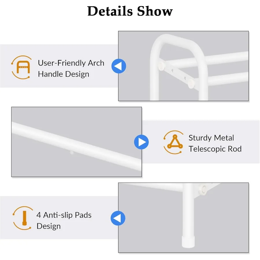 Shoe Rack 2 Tier41.53'' Adjustable Metal Shoe Organizer for Closet Bedroom Entryway Holds Up to 12 Pairs Shoes Expandable White