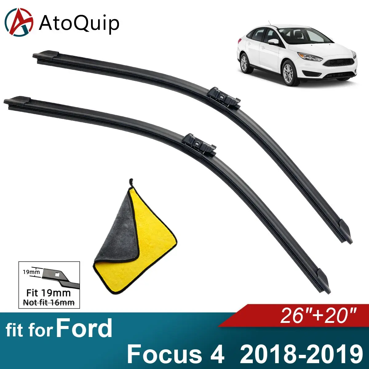 

Аксессуары для Ford Focus 4, щетки стеклоочистителя из мягкой резины, автомобильное переднее ветровое стекло 2018 2019
