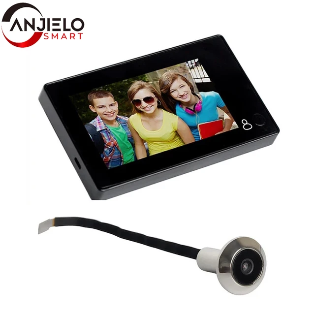 Digital Wide Angle DOOR camera Monitor 4.3 Inch  Video Camera Peephole Monitor Peephole Doorbell Viewer Color Screen 1