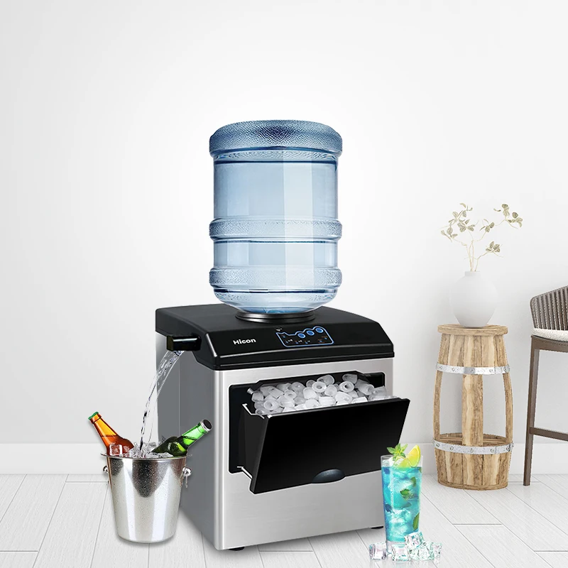 220-240V L/M/S Size Electric Ice Maker 25kg/day Commercial Countertop Automatic Ice Making Machine Cube Making Machine