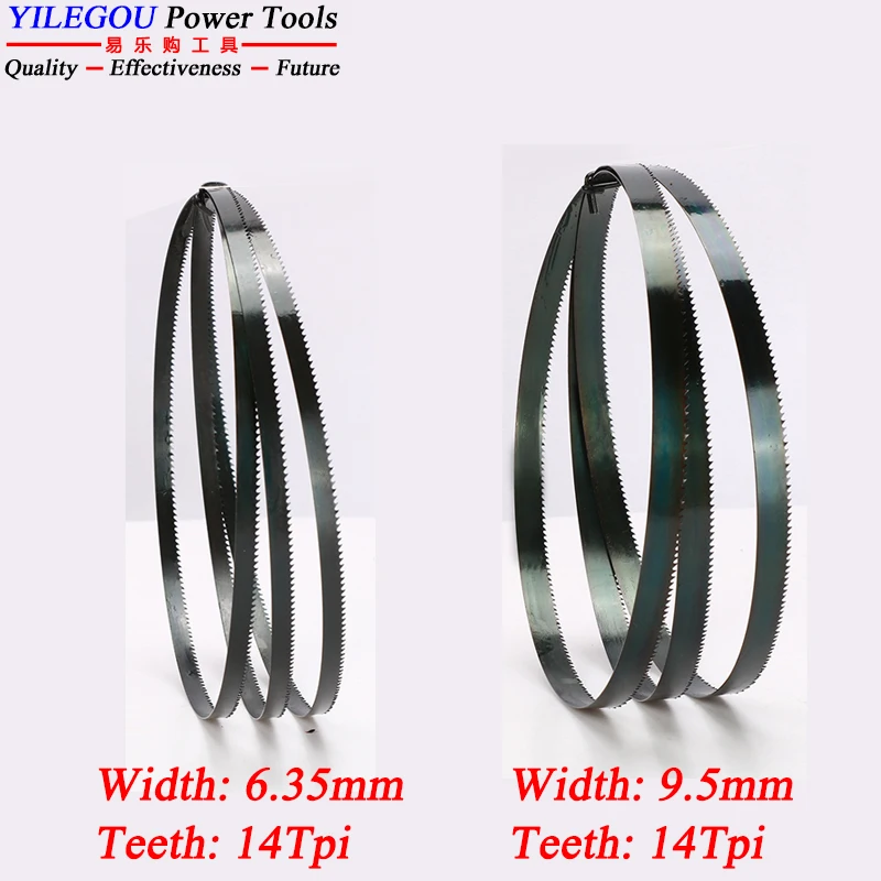 Lame De Scie à Ruban GAESHOW 1400 X 6,35 X 0,35 Mm - 6 Dents/pouce - Acier SK5 - Pour Coupes Métal, Bois, Viande Congelée