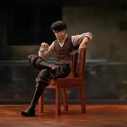 Levi Ackerman Sitting Pose GK Figure Anime Statue - Desktop Decoration Collectible (About 19cm)