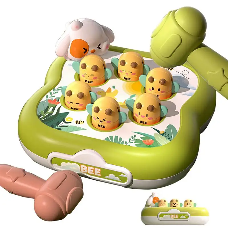 

Cartoon Montessori Baby Toys Toddler early Educational Animal Theme Knocking Game Parent Child Board Hammering toy birthday gift