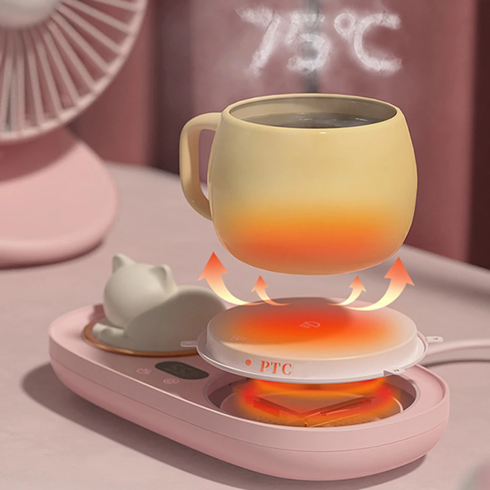 

Electric Cup Heater Coffee Mug Warmer Hot Plate Home Office Heating Pad Coaster Mat Beverage Warmer for Tea Water Milk 컵워머 머그워머