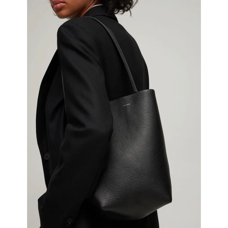 The Row The Row Park Tote Casual Style Calfskin A4 Leather Office Style  Elegant Style