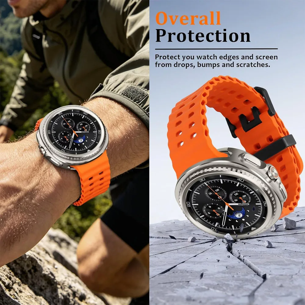 Premium Stainless Steel Bezel Ring & Protective Cover Case