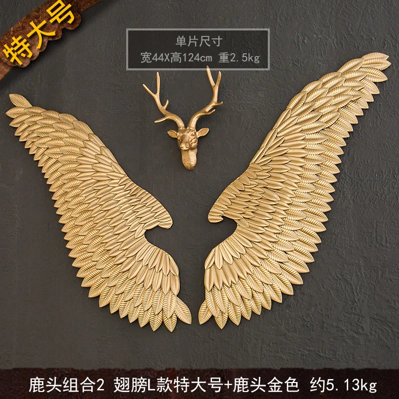 Alas de Ángel de Metal grandes con luces LED, alas Retro de hierro antiguo  Vintage, decoración de pared para Bar, cafetería, accesorios de decoración  del hogar - AliExpress