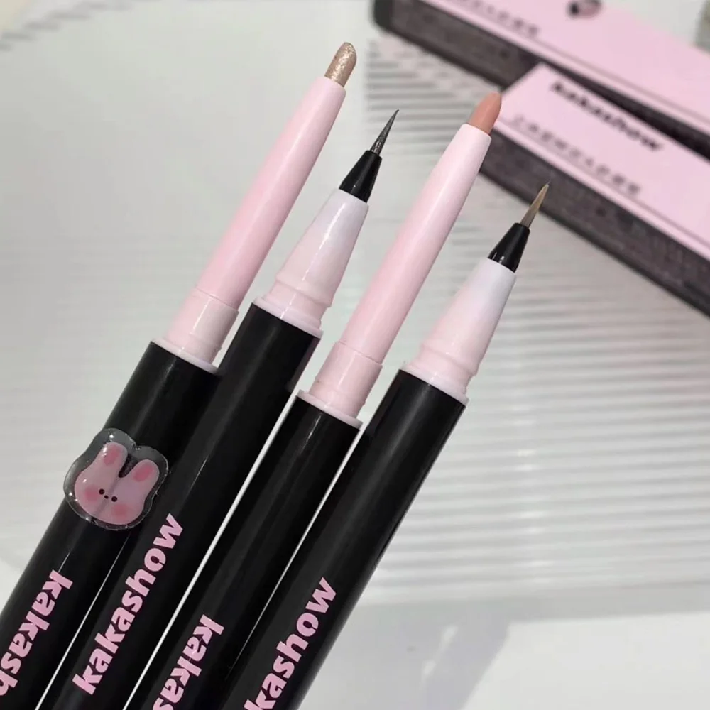Double Head Matte Eyeshadow Pencil Waterproof Lasting Natural Brightening Glitter Korean Makeup Cosmetic eye shadow,eyeshadow stick,eye shadow stick
